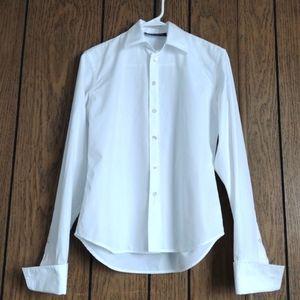 Ralph Lauren Collection Mens White Dress Shirt French Cuffs Neck 13